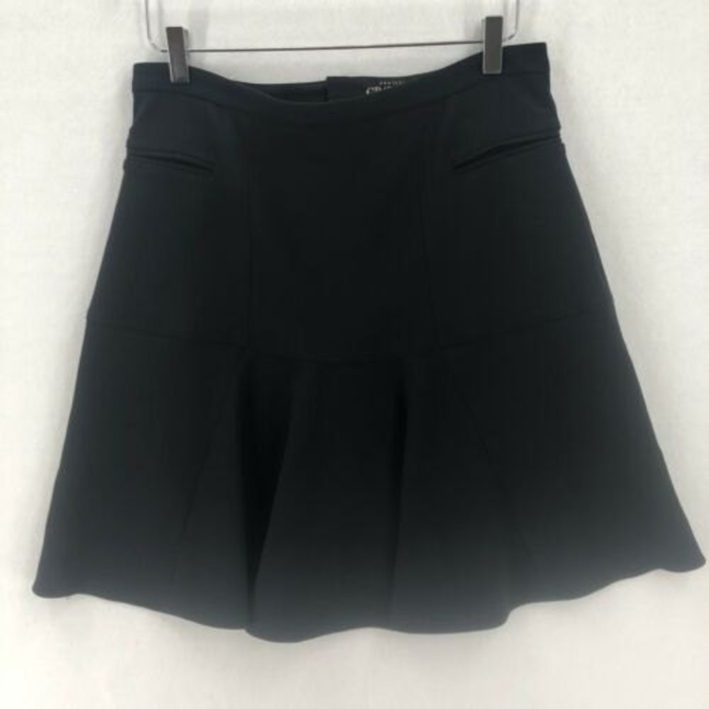 Project Gravitas Short Skirt Size 10 Navy Blue Flared Lined Drop Waist NY USA